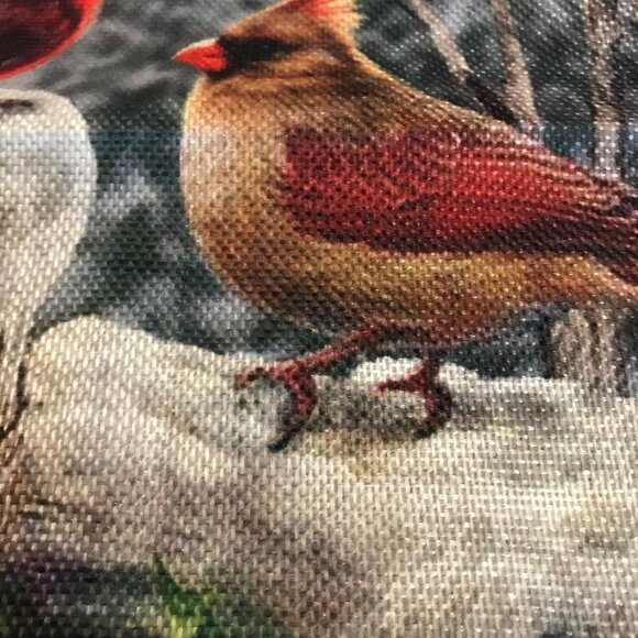 Cardinal Birds Welcome Garden Flag 12"x18" Outdoor Decor Holiday Yard Banner - Picture 3 of 6